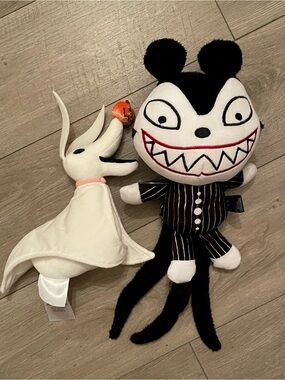 Nightmare Before Christmas Small Plushies Teddy and Zero
